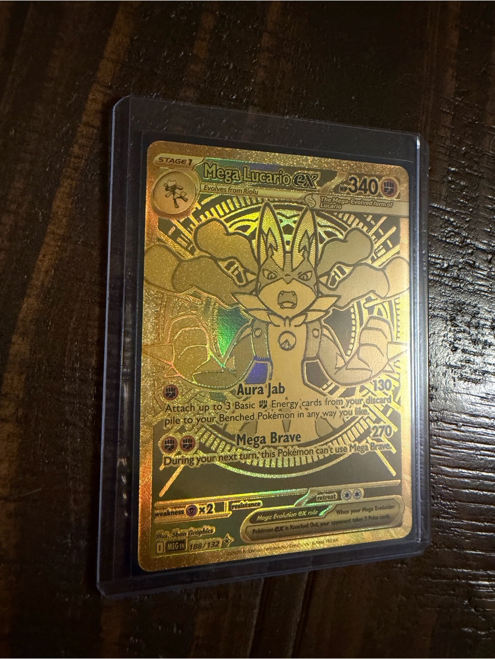 TCG Mega Lucario EX GOLD